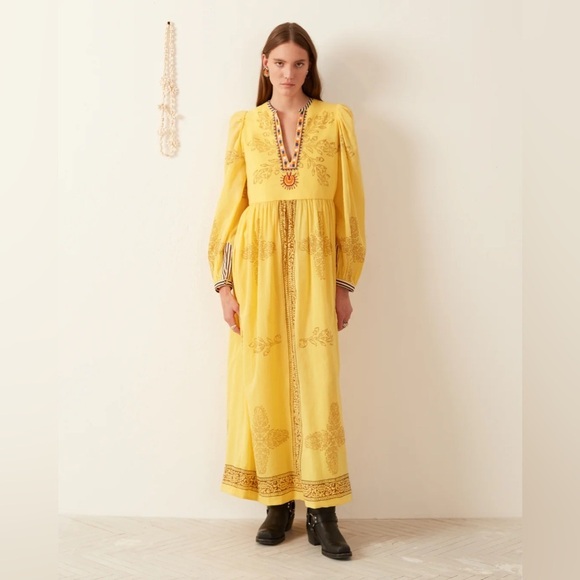 Alix of Bohemia Winifred Dress in Amber - Picture 3 of 16
